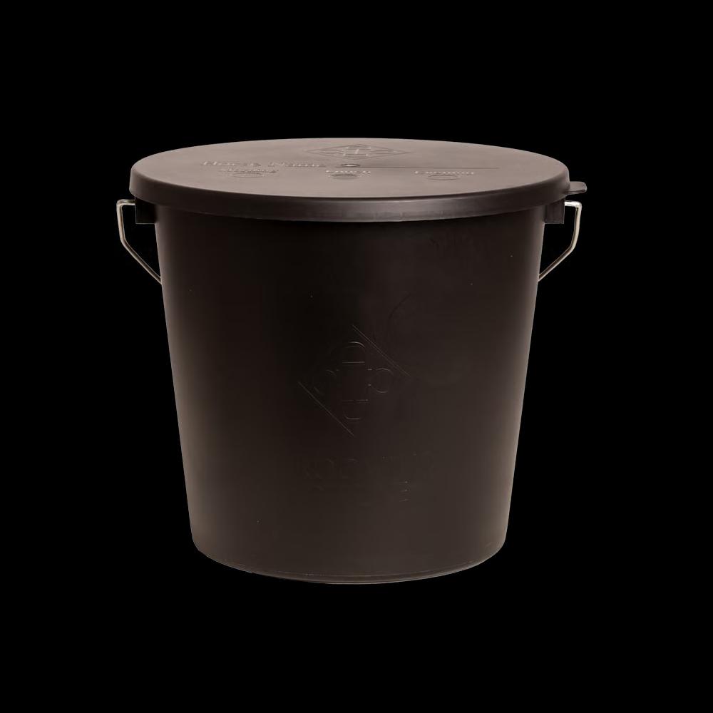 Bucket with Lid, black